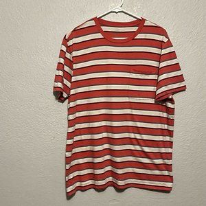 J. Crew Mercantile Broken-In Striped Knit Short Sleeve Tee Size L